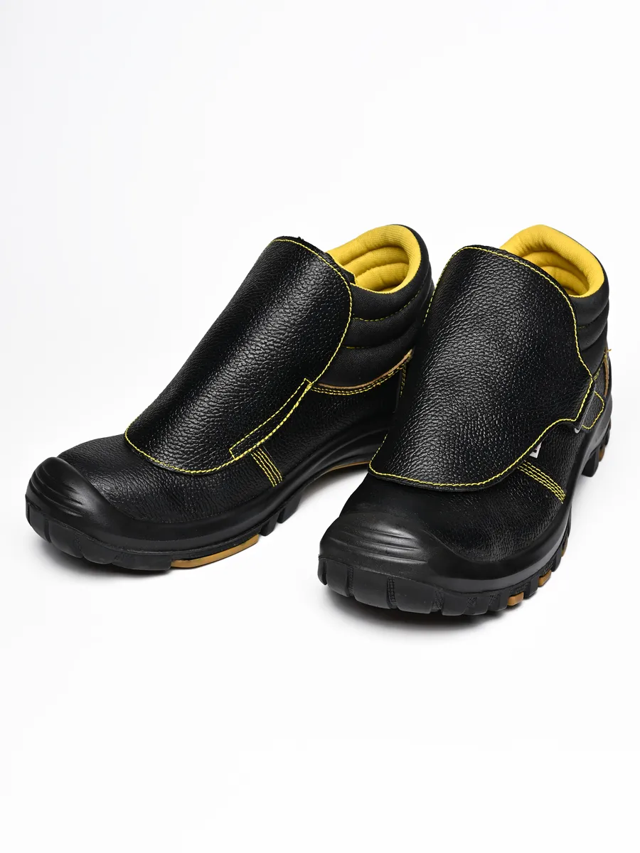 Ботинки для сварщика, подносок из металла и защита от искр